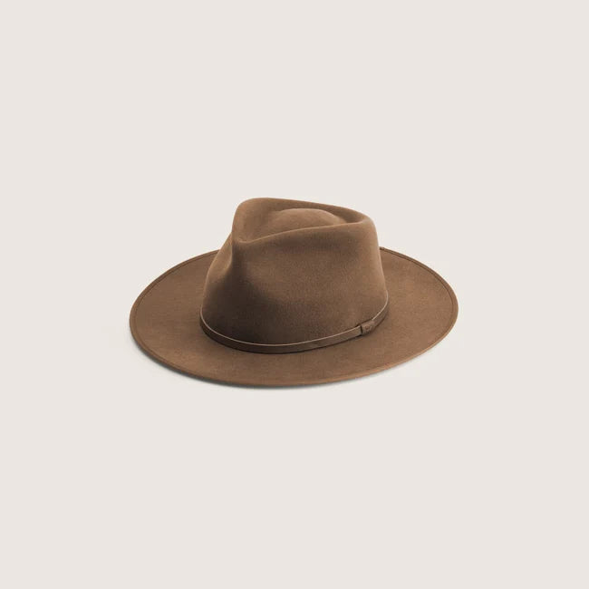 Calloway Tan | Brown Widebrim Fedora