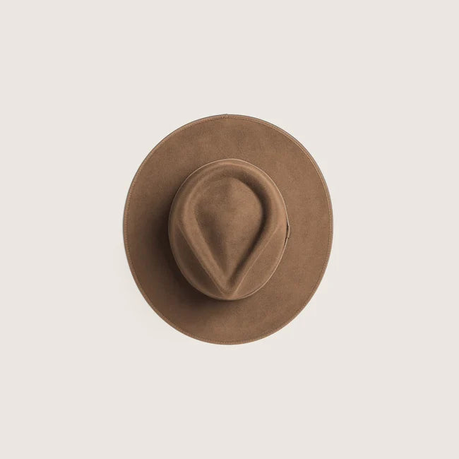 Calloway Tan | Brown Widebrim Fedora