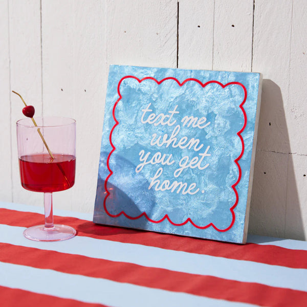 FUN HOUSE TEXT TILE