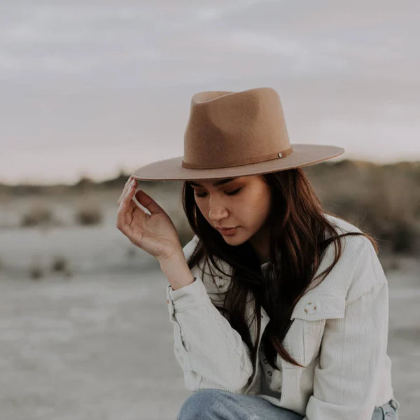 Andy Oak | Brown Wide Brim Fedora