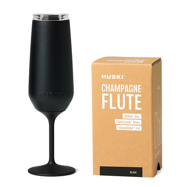 Huski Champagne Flute - Black