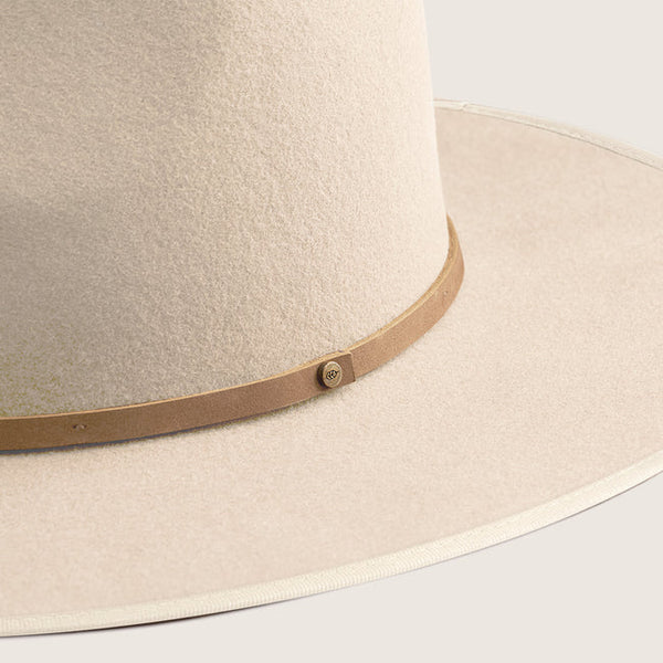 Andy Cream | White Felt Sun Hat